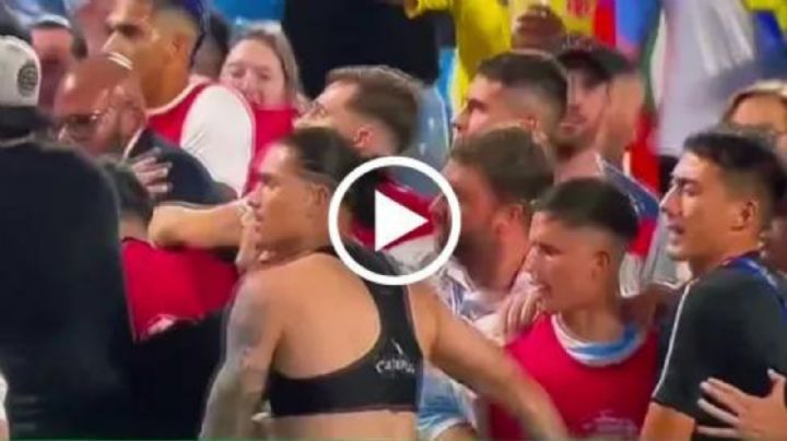 Brian Rodríguez se vio involucrado en PELEA al final del Uruguay vs Colombia