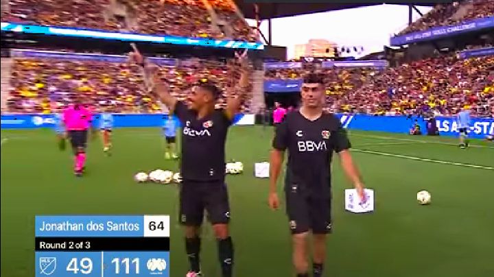Jonathan dos Santos HUMILLA a Sergio Busquets en el SKILLS CHALLENGE del MLS All Star Game