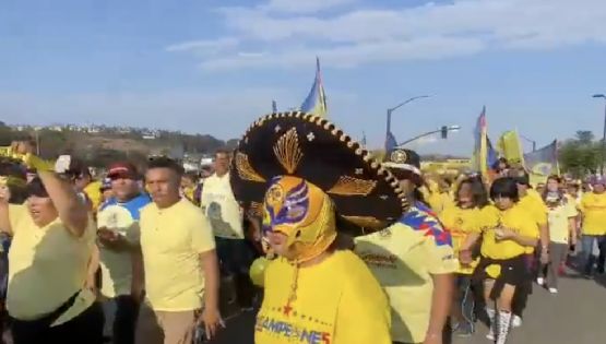 Así fue el recibimiento al Club América que DEMUESTRA que es el MÁS GRANDE de México y USA