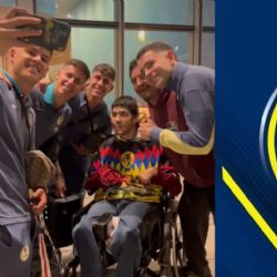 Jugadores del Club América CUMPLEN UN SUEÑO a aficionado con discapacidad en Los Angeles