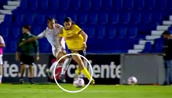 ¡Por poco y la lesionan! Montserrat Saldívar se llevó TREMENDO GOLPE en el América Vs Tigres Femenil