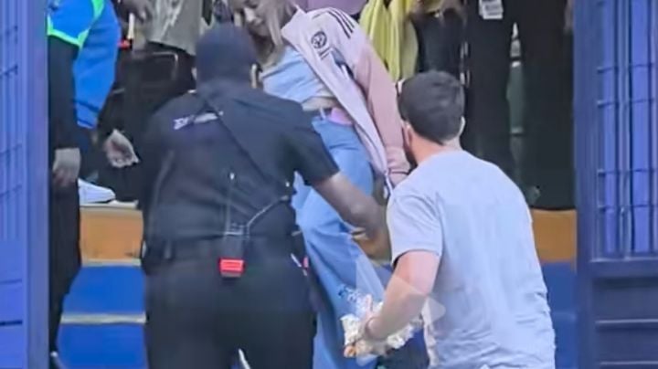 Sarah Luebbert estuvo cerca de LESIONARSE OTRA VEZ a las afueras del Estadio Ciudad de los Deportes