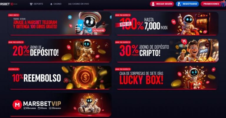 Las ofertas de Marsbet parea México