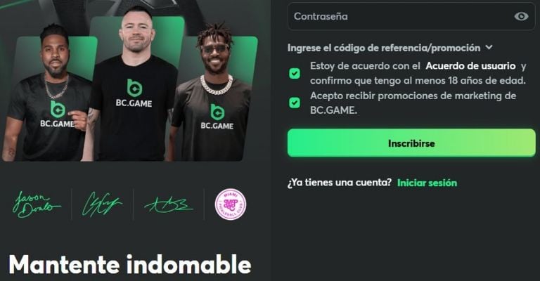 Código promocional BC.GAME