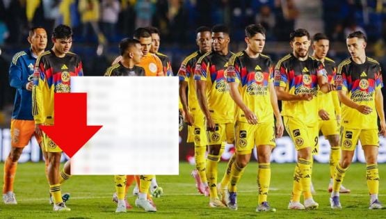Club América cae estrepitosamente en la tabla general tras los últimos resultados de la J4