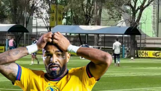 Video: Búfalo Aguirre da codazo a compañero del Club América, tuvieron que atenderlo los médicos