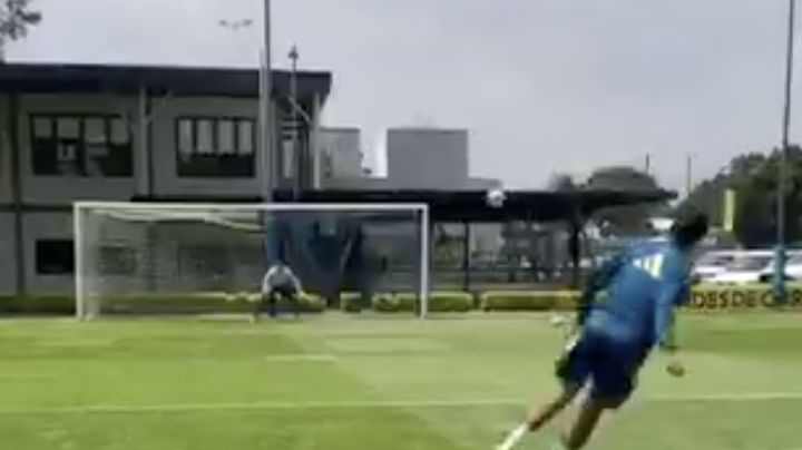 Video: el golazo de Ramón Juárez en el entrenamiento que hizo a Saint-Maximin decir “oh la la”