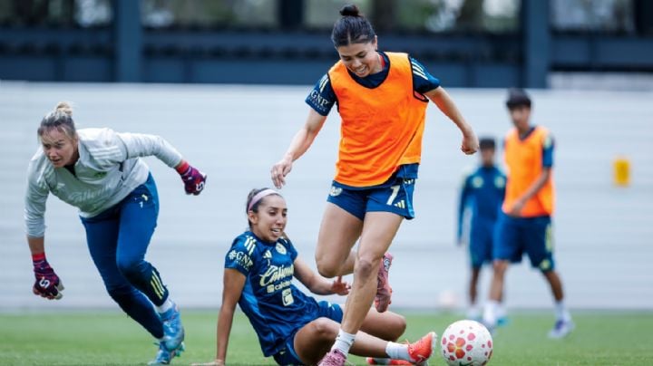 ¡Con la intensidad a tope! Club América Femenil trabaja fuertemente previo al duelo ante Chivas