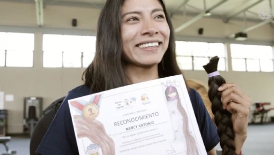 Nancy Antonio dona su cabello para la realización de pelucas oncológicas