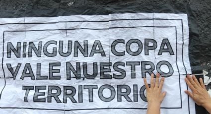 Vecinos alrededor del Estadio Azteca realizan protesta por las nuevas obras de movilidad para el Mundial 2026